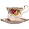 Cups Saucers Old Country Rose Wedding Kitchen Utensils Drinkware Ceramics Type Milk Household Tea Coffee Gifts Items