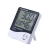 Digitales LCD-Temperatur-Hygrometer Instrumente Uhr Feuchtigkeitsmesser Thermometer mit Uhr Kalender Alarm HTC-1 100St