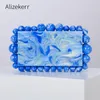 Avondtas kralen acrylbox koppeling elegante ontwerper luxe nieuwigheid bruids portemonnees en handtassen trouwfeest 230411