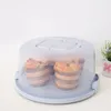 Förvaringsflaskor Portable Cake Box med Cover Dust-Proof Baking Pastry Packaging Tray Brithday Packing Food Organizer