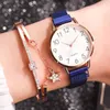 Zegarek na rękę kwarc mody kobiety małe i delikatne europejskie piękno swobodne bransoletki garnitur luksusowe eleganckie zegarki
