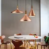 Hanglampen moderne lichten Noordse ledlamp koper aluminium hanglamp armatuur suspensie woonkamer keuken armatuur vintage lichtpendendant