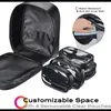 Storage Boxes 14" Professional Makeup Artist Backpack Cosmetic Shoulder Bag Travel Organizer With Clear Bags