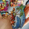 Kylmagneter Spanien Ibiza Tenefife Barcelona Woodon Kylskåp Magneter Travel Souvenir Hemdekoration Gåva till vänner 231110