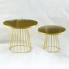 Baking Tools 2Pcs Metal Cake Stands 8/10 Inch Pillar Style Cupcake Display Stand Dessert Tray Pie Plates For Bakeware Wedding Party