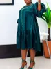 Vêtements ethniques Robes Africaines Pour Femmes Dashiki Vêtements De Mode Robe De Soirée Perlée Robes Lâches Africaines Femmes Élégantes