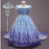 Mädchenkleider Fantasy Prinzessin Kleid Halloween Cosplay Kostüm Pailletten Kinder Up Fancy Kinder Karneval Geburtstagsfeier Vestidos 230410