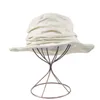 ケチなブリム帽子夏の太陽の帽子韓国のプリーツピュアカラーコットン保護サンハットメンカジュアル折りたたみ式日焼け止め女性キャップH7353