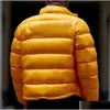 Мужские пуховые парки Зимняя желтая куртка Мужская дизайнерская куртка Nocta Назад Большой утолщенный хлеб Мужчины и женщины Мода Теплая 628Ess Drop De Dhzwj