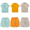 Trainingsanzüge für Herren für den Sommer, viele Farben, Baumwolldruck, T-Shirt und Shorts