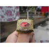 2001 Calgary Stampeders The 89Th Grey Cup Championship Ring Men Fan Souvenir Gift Wholesale Drop Delivery Dhs7U