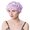 Berets Silk Bonnet Cap Soft Elastic Spa For Women Breathable Moisture Wicking Shower Reusable Bath Hair Care