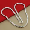 Chains Refined Statement Men's 925 Sterling Silver Fashion 4mm Women Jewelry Necklace