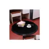 Carpets 1Piece Round Imitation Sheepskin Rug Bedroom Mat Plush Carpet Area Rugs Sofa Office Cushion Bath Room Fluffy Mats Hairy Fur Dhztl