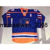 KOB WENG GOON HOCKEY JERSEY 100% 스티치 #69 Doug The Thug Glatt Jersey Goon 영화 Halifax Highlanders Jerseys Blue Vintage