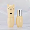 200pcs/lot 12.1mm Cute Cartoon Bottle Cat Plastic Lipstick tube empty packing bottle Lip Balm tube Free Shipping