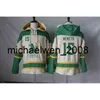 Weng vintage Mens North 9 Mike Modano 14 Jamie Benn 15 Nemeth 27 Бежево-зеленые сшитые дешевые хоккейные толстовки