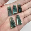 Pendant Necklaces Natural Labradorite Stone Crystal Quartz Energy Charm For Necklace Pendulum Jewelry Making Wholesale