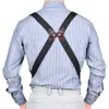 Suspenders verstelbare elastische hipclip -bretels voor heren zijclipstijl 3,5 cm brede zware grote grote broekbeugels band riem dad cadeau 230411