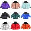 2023 Designerskie dzieci dzieci w dół płaszcz zimowy puffer bawełny ciepłe kurtki dla chłopców dziewczęta parka płaszcza nfs nfs Baby Outdoor WindbreakersWarm Coats 100-170