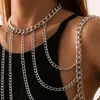 Цепочки готические стиль простые бикини для тела ожерелья цепочки