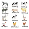 Action Toy Figures 12 simulated farm poultry and marine animal action diagrams Model pigs ducks hens geese horses cows dogs goats bear toys 230410