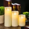 Candles 3 Pcs/ 1 Set Lights Led Flameless Light Smooth Flickering Battery Operated For Home Decor Drop Delivery Garden Dhmxr