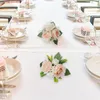 Декоративные цветы искусственные центральные центр розовые цветочные события Стол гостиной домашние аксессуары свадьба вечеринка по случаю дня рождения
