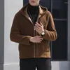 Giubbotti da uomo 2023 Inverno Moda uomo Casual Versione coreana Pelliccia Un corto con giacca in agnello di cashmere per uomo Double Face Wear