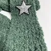 Eşarplar Lady Harajuku Yıldız Çıkartları ile Serin Eşarp Y2K Kız Dekoratif Örme Moda Gündelik Sokak Naksisi