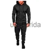 Herrspårar Herrspår Military Hoodie 2 stycken Set Costom din kamouflage muskelman Autumn Winter Tactical Sweat Jacket Pants J231111