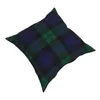 Oreiller/décoratif moderne Tartan Plaid taie d'oreiller décor à la maison S jeter pour voiture Polyester impression Double face loisirs