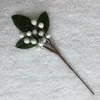 Kwiaty dekoracyjne 10 -calowy sztuczna piana mrożona jagoda gałąź gałąź choinki żurawinę krótki