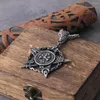 Pendant Necklaces Satan Skull Hell Symbol Necklace Stainless Steel Punk Freemasons With Wooden Box As Gift