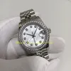 Foto reale con scatola Orologi da donna Donna 31mm Bianco MOP Quadrante in madreperla Lunetta con diamanti 278274 Asia 2813 Movimento Orologio automatico da donna meccanico