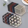 Tapis isolant de vaisselle en Silicone, dessous de verre hexagonal, tapis en Silicone, bol isolé thermiquement, napperon, décoration de Table à la maison, outils de cuisine