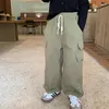 Pantaloni Pantaloni cargo da bambina con tasca laterale alla moda Ragazzi 3 colori larghi casual allacciati alla caviglia