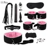 Cockring Nylon Prodotti esotici del sesso per adulti Giochi Bondage Gear Kit BDSM Manette Giocattoli Whip Gag Tail Plug Accessori donna 230411