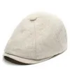 Baskagonal newboy hatt manlig vintage retro toppade mössa människan mössa utomhus bomull casual litterära solida konstnärliga hattar brittiska basker boina bc589