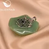 Pins Brooches XlentAg Natural Fresh Water Pearl Aventurine Lotus Leaf Frog Brooches For Women Pendant Dual Use Luxury Fine Jewelry GO0051 230411