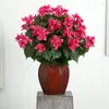 花瓶24.5 "bougainvilleaと花瓶の人工植物