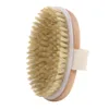 Brosse de bain peau sèche corps doux poils naturels la brosse en bois bain douche brosse à poils SPA brosses corporelles