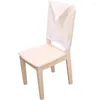 Housses de chaise, décoration de joyeux noël, dessin animé, mignon, élan, décoration de la maison, anti-poussière