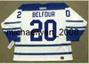 Weng Mens # 20 ED BELFOUR 2002 CCM Hockey Jersey ou personalizado qualquer nome ou número retro Jersey