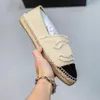 Casual Pescador Zapato Lujos Diseñador para mujer Zapatilla de deporte al aire libre Vestido Lienzo Moda Zapatos planos Verano Cuero genuino Viaje Sandalia Canal Danza Mocasines Dama