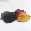 Wide Brim Hats Bucket Hats Washed Denim Bucket Hat Kids Wide Brim Cotton Fisherman Hat Girls Boys Summer Panama Sun Hat Outdoor Beach Fishing Cap YQ231111