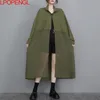 Женские траншевые пальто сплошное цвет Длинной ветры весна и лето 2023 мода Allmatch Chefon Stitching Zipper Jacket 230411