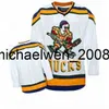 Vin Weng Mighty Movie Jersey 1 Hiller 10 Krog 4 Averman 9 Jesse Hall 31 Steve 56 Russ 86 Shjon Podein Hockey Jerseys