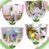 Decorative Flowers Farmhouse Tulips Tiered Tray Decor Mother's Day Spring Tulip Easter Table Signs For Shelf Party