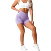 Traje de yoga NVGTN Pantalones cortos sin costuras para mujer Push Up Booty Workout Fitness Sports Short Gym Clothing 230411